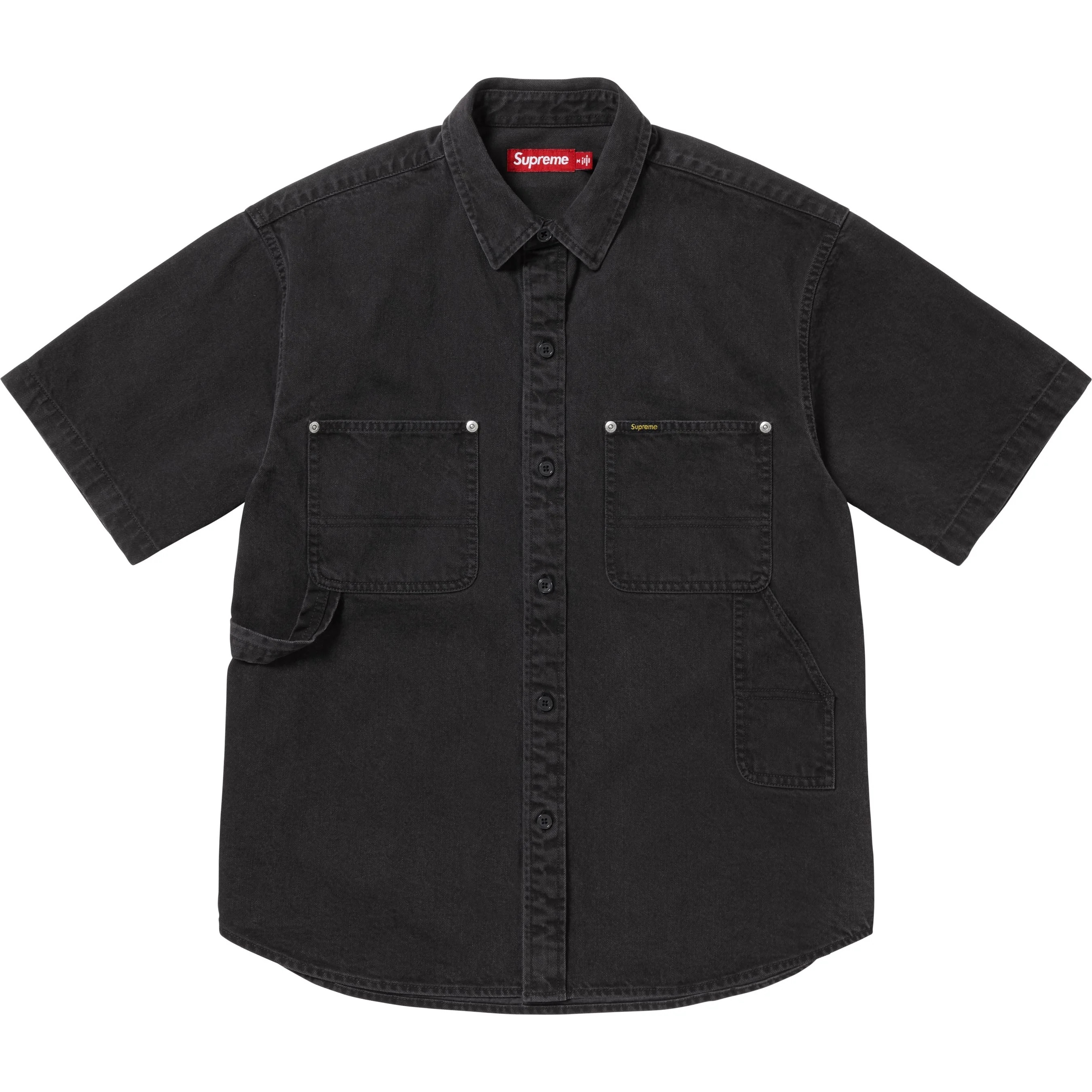 Loose Fit S/S Denim Painter Shirt view 8